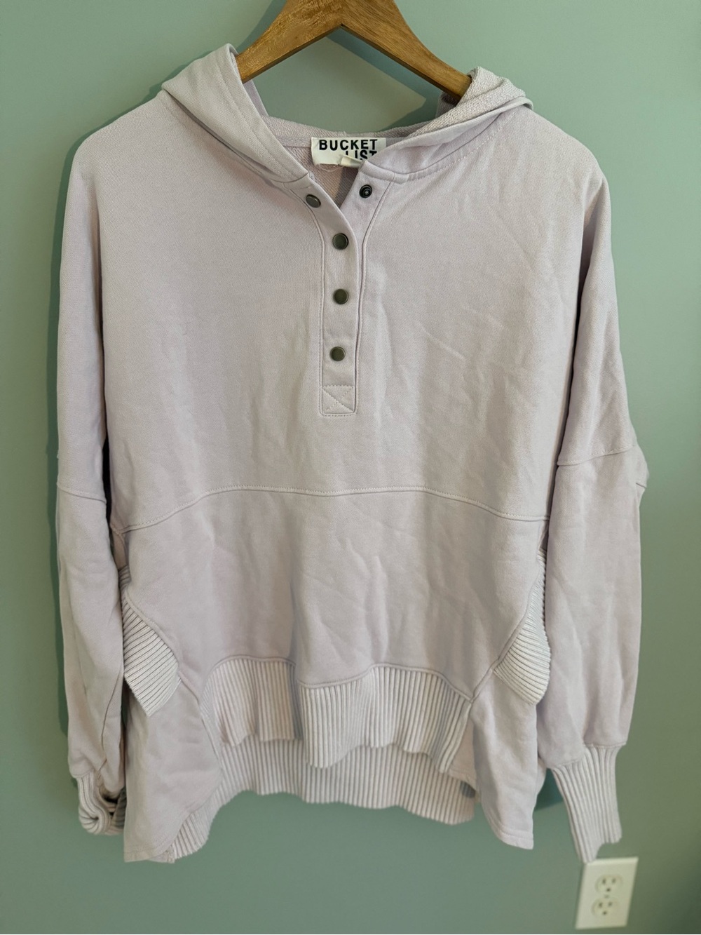 BucketList Lavender Oversized Sweatshirt